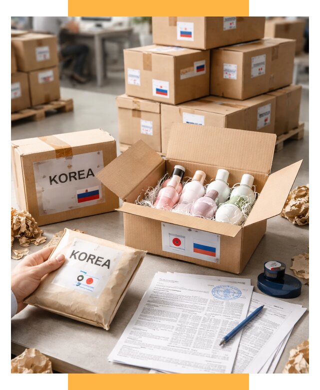 Доставка косметики из Кореи от 8648 р. под ключ | СетСервис-Рцв