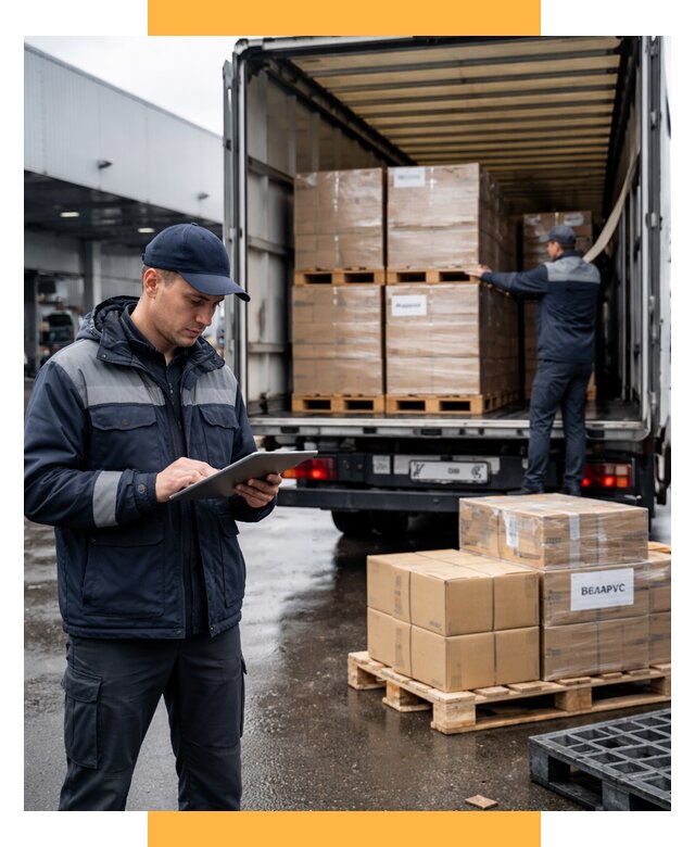 Доставка грузов из Беларуси от 15261 р. логистика СетСервис-Рцв