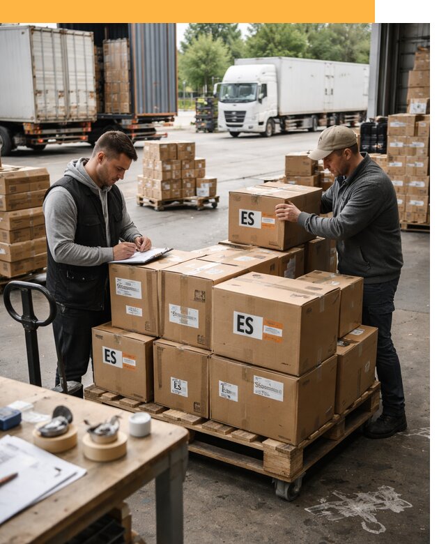 Доставка грузов в Испанию автотранспортом от 35609 руб