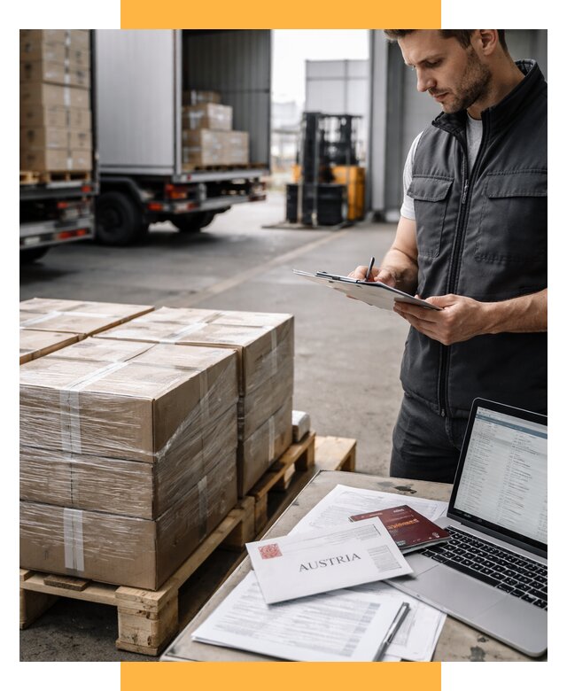 Доставка в Австрию от 66131 р. Логистика и экспорт СетСервис-Рцв